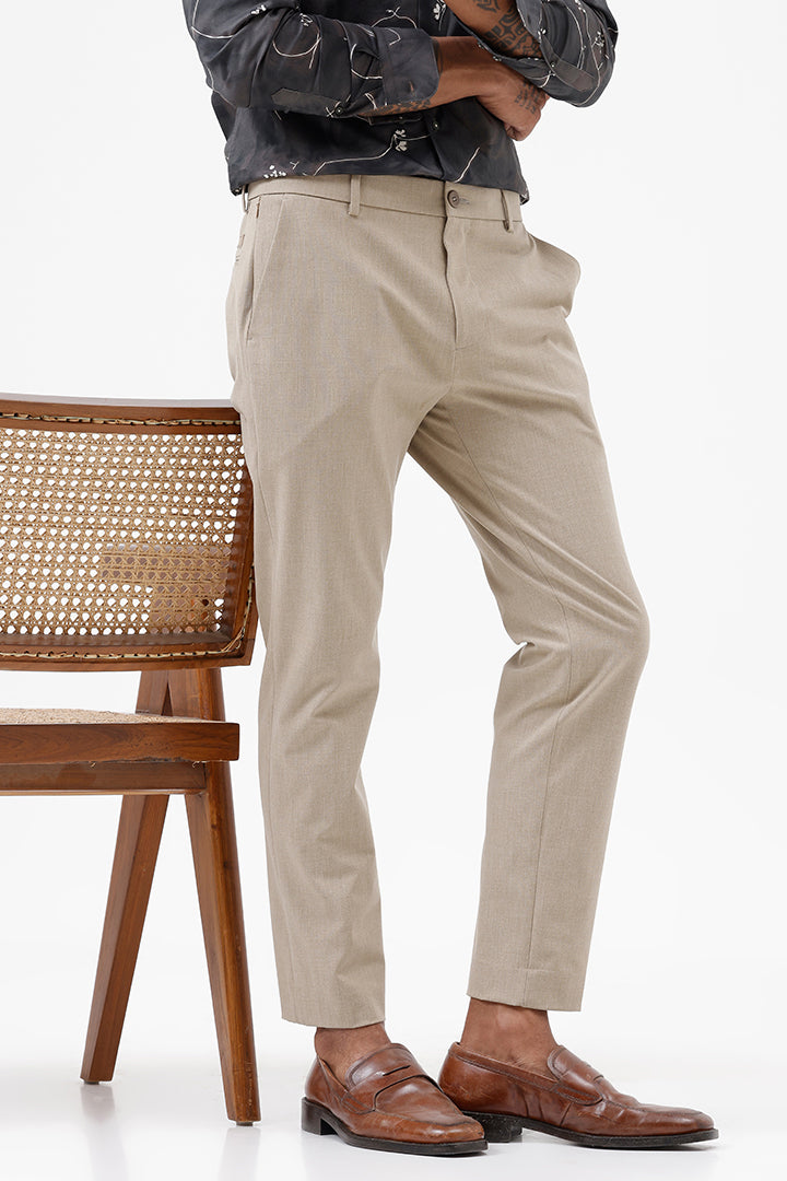 BEIGE STRETCH TROUSER
