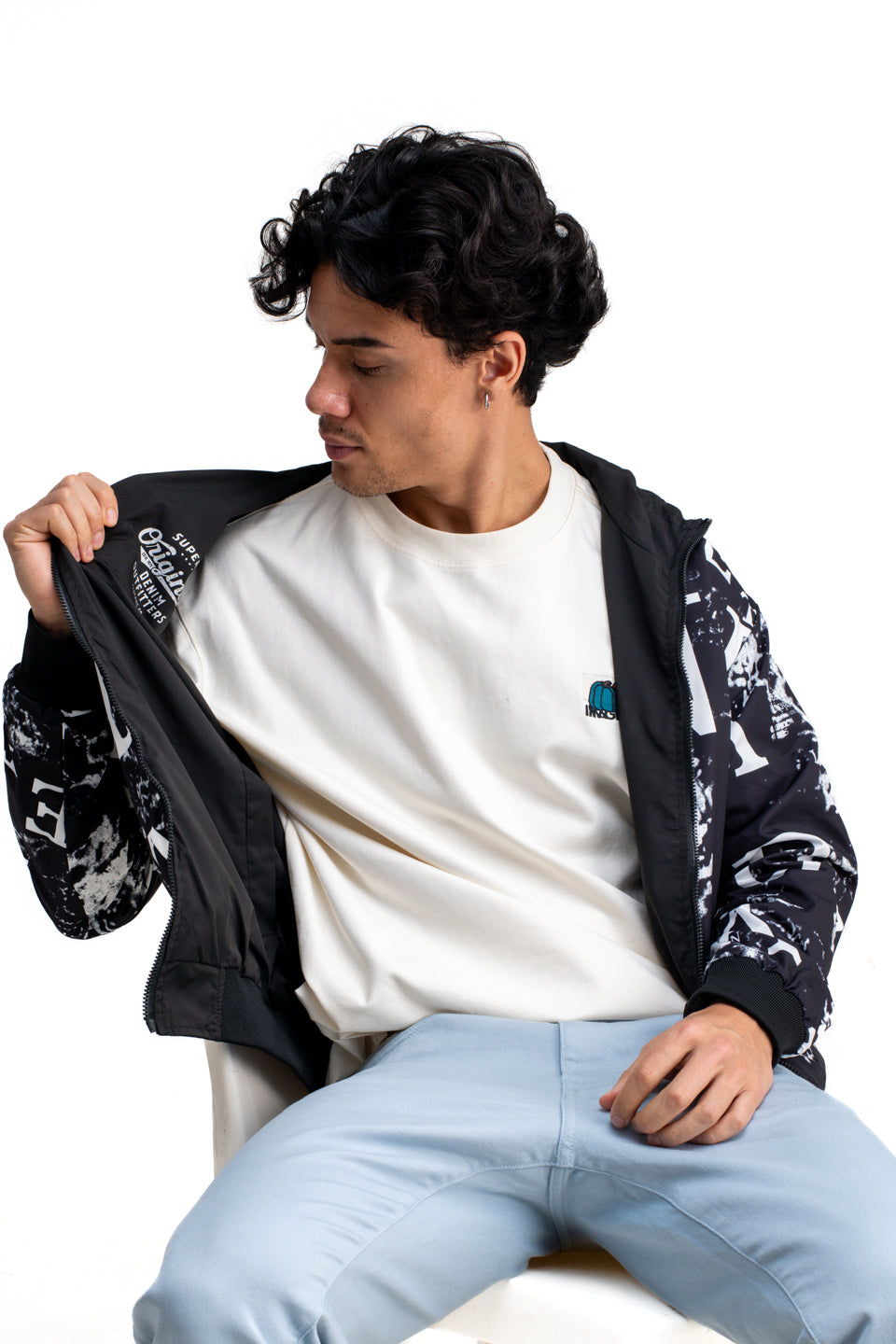 REVERSIBLE MONOGRAM PRINTED JACKET