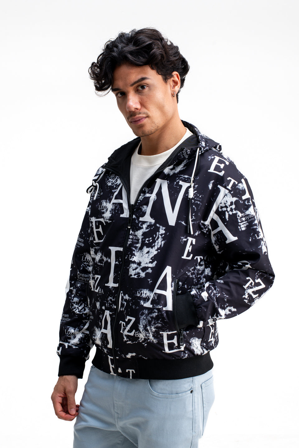 REVERSIBLE MONOGRAM PRINTED JACKET
