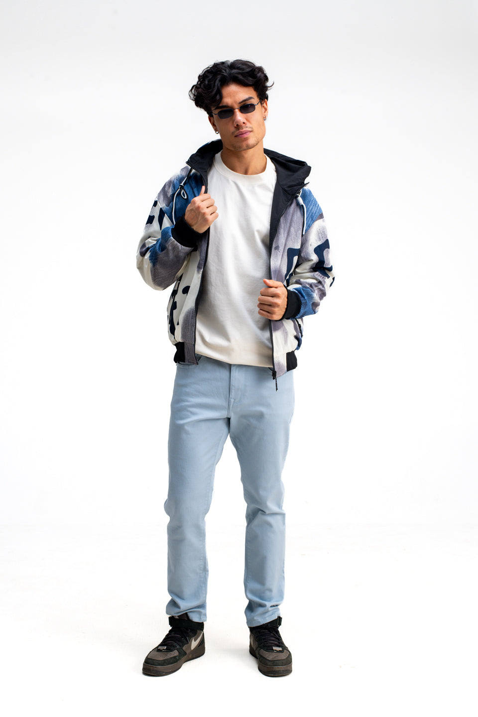 REVERSIBLE ABSTRACT PRINTED JACKET