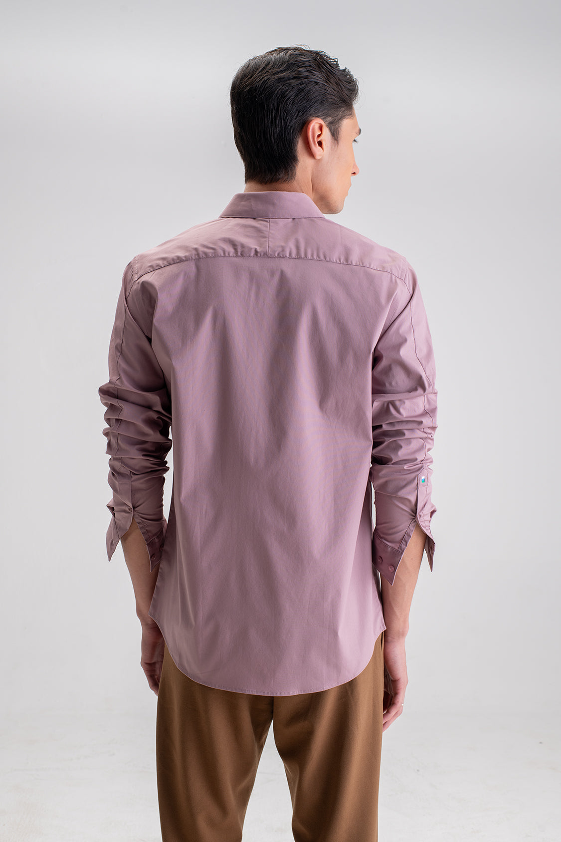 SLIM FIT CASUAL PLAIN SHIRT