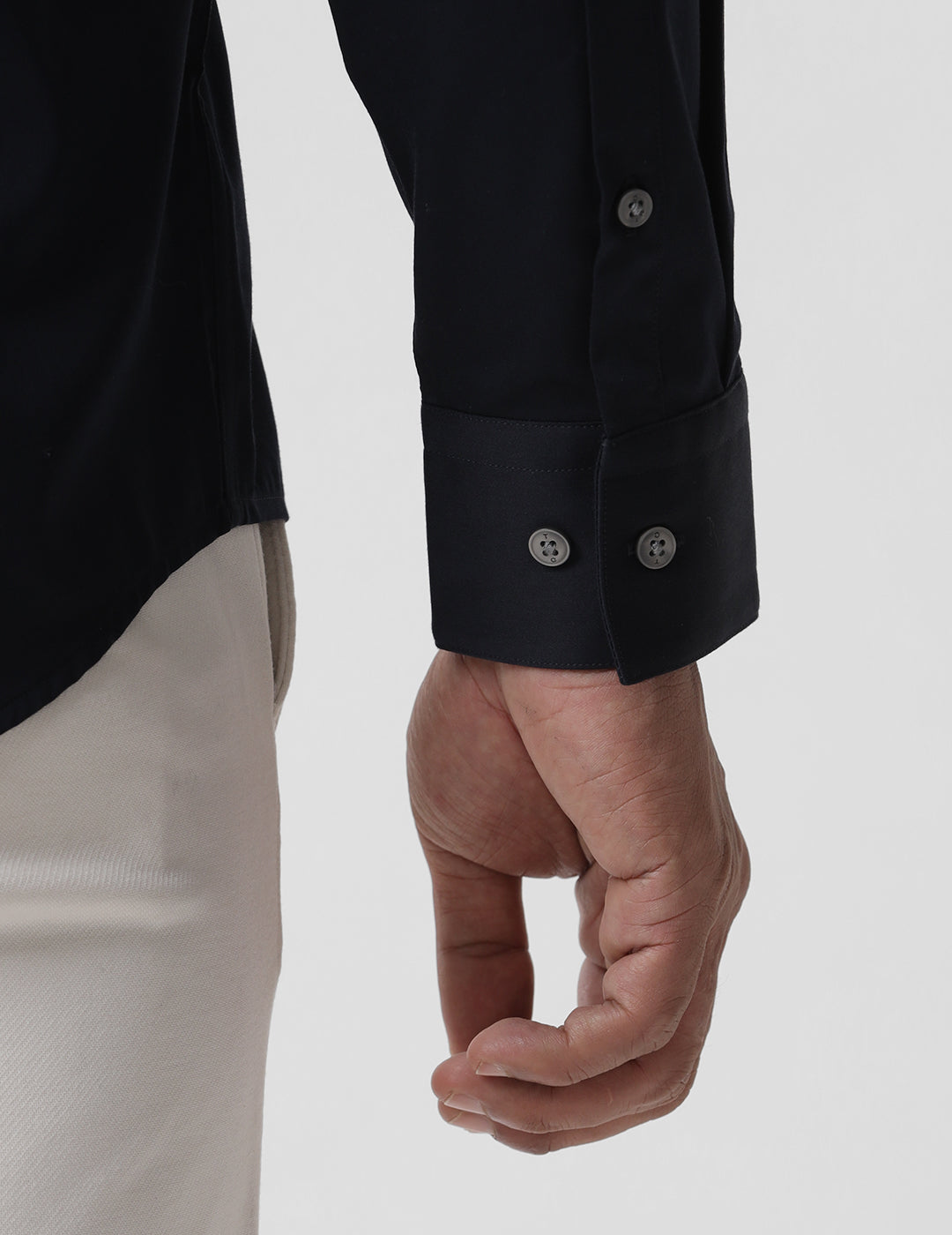 Solid Formal Satin Shirt