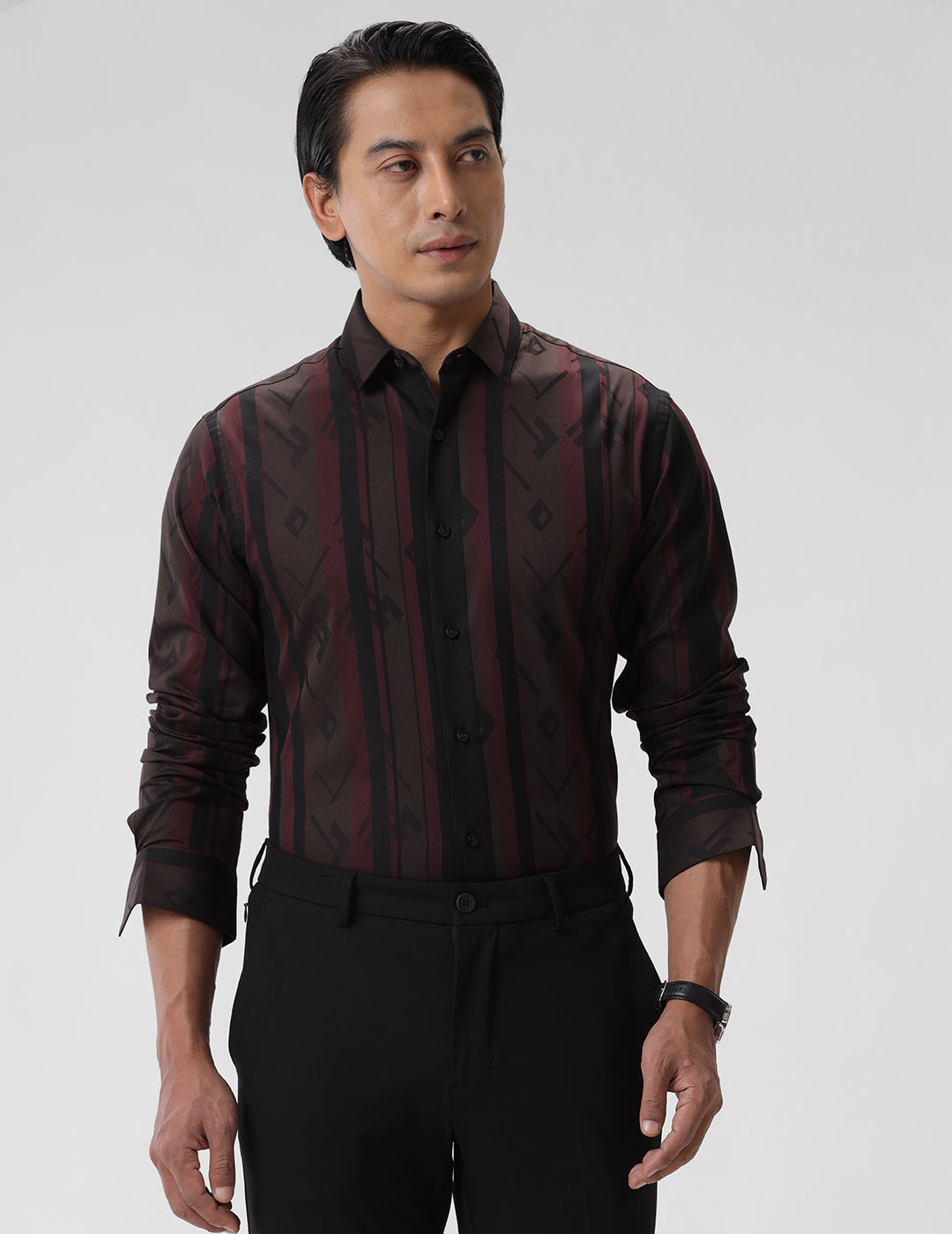 Vertical Stripe Formal Shirt