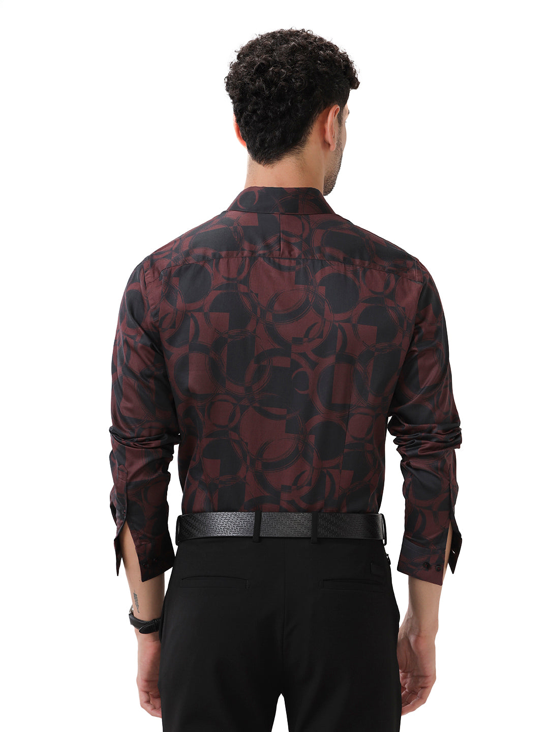 ABSTRACT PRINT FULL SLEEVES SHIRT
