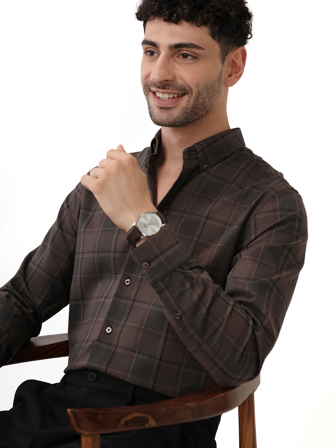 DARK CHECKERED PREMIUM SHIRT