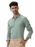 LEAF PRINT SLIM FIT SHIRT