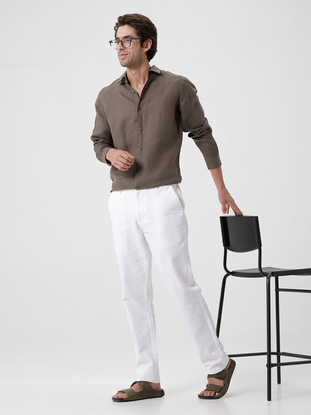 100% PURE LINEN FULL SLEEVE SHIRT
