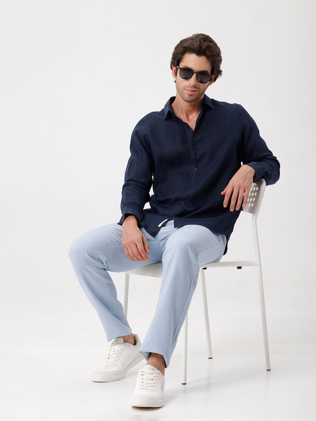 100% PURE LINEN FULL SLEEVE SHIRT