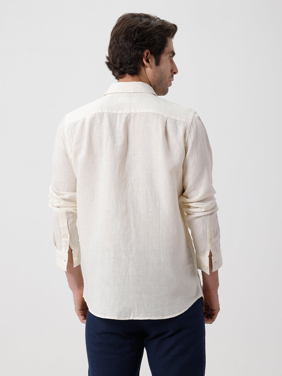 100% PURE LINEN FULL SLEEVE SHIRT