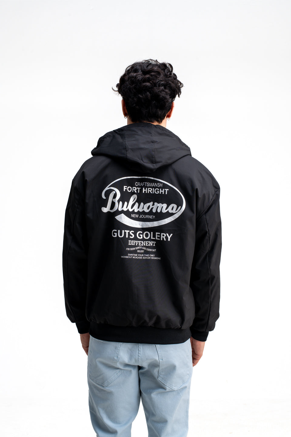 REVERSIBLE ABSTRACT PRINTED JACKET