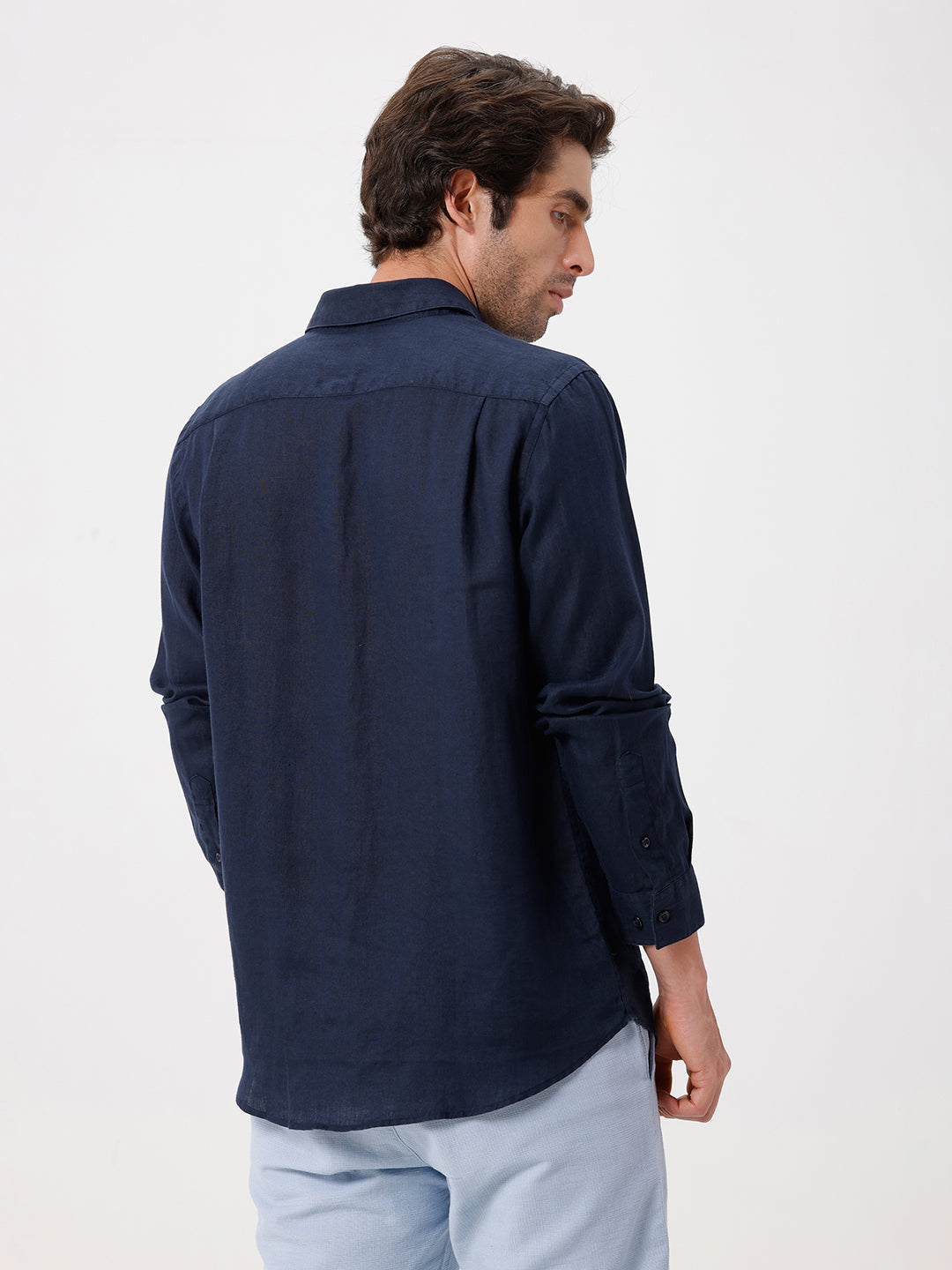 100% PURE LINEN FULL SLEEVE SHIRT