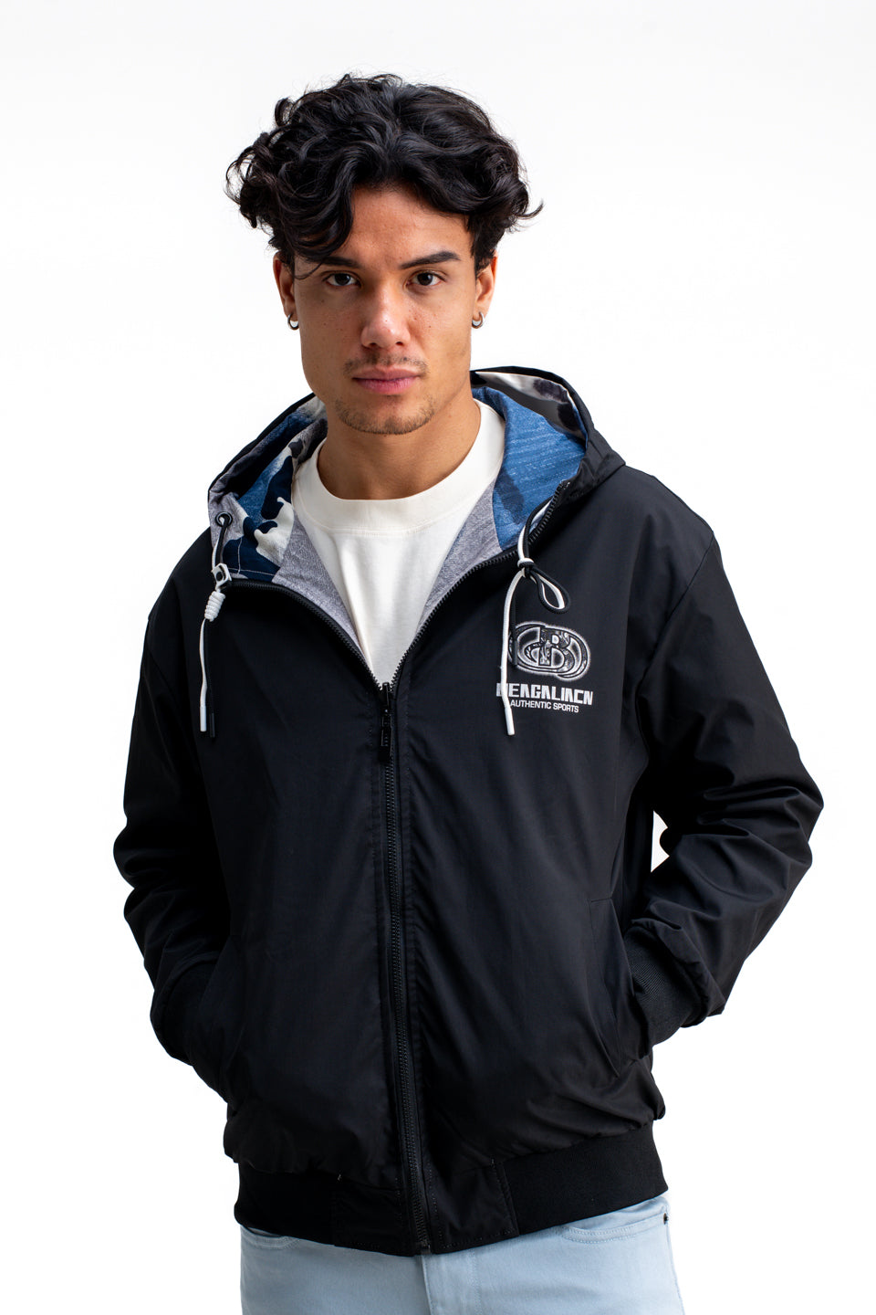 REVERSIBLE ABSTRACT PRINTED JACKET