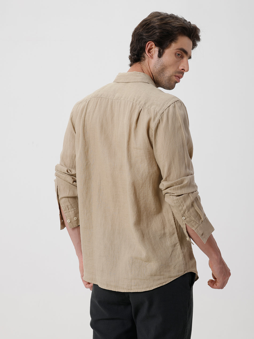 100% PURE LINEN FULL SLEEVE SHIRT