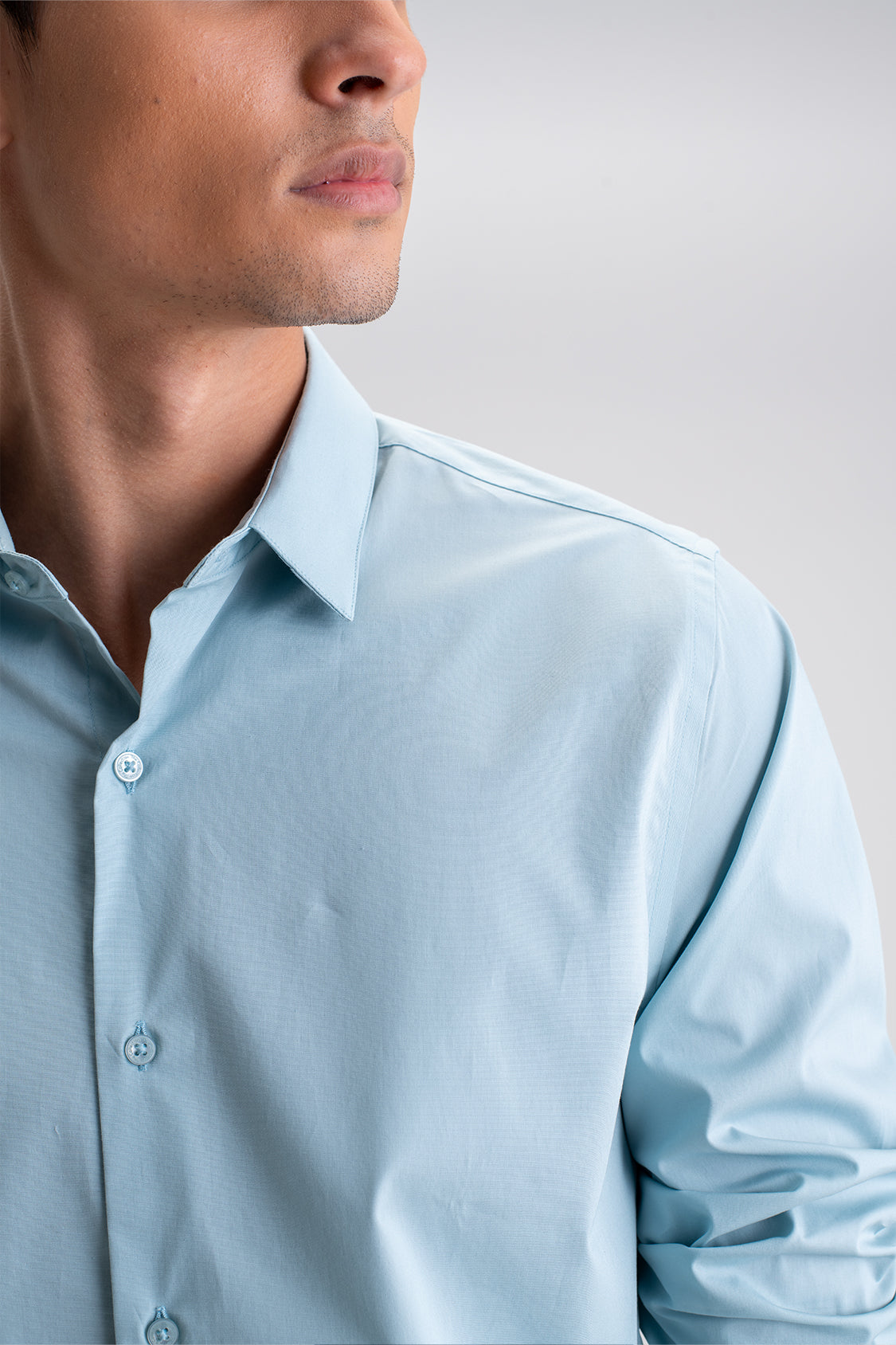 SLIM FIT CASUAL PLAIN SHIRT