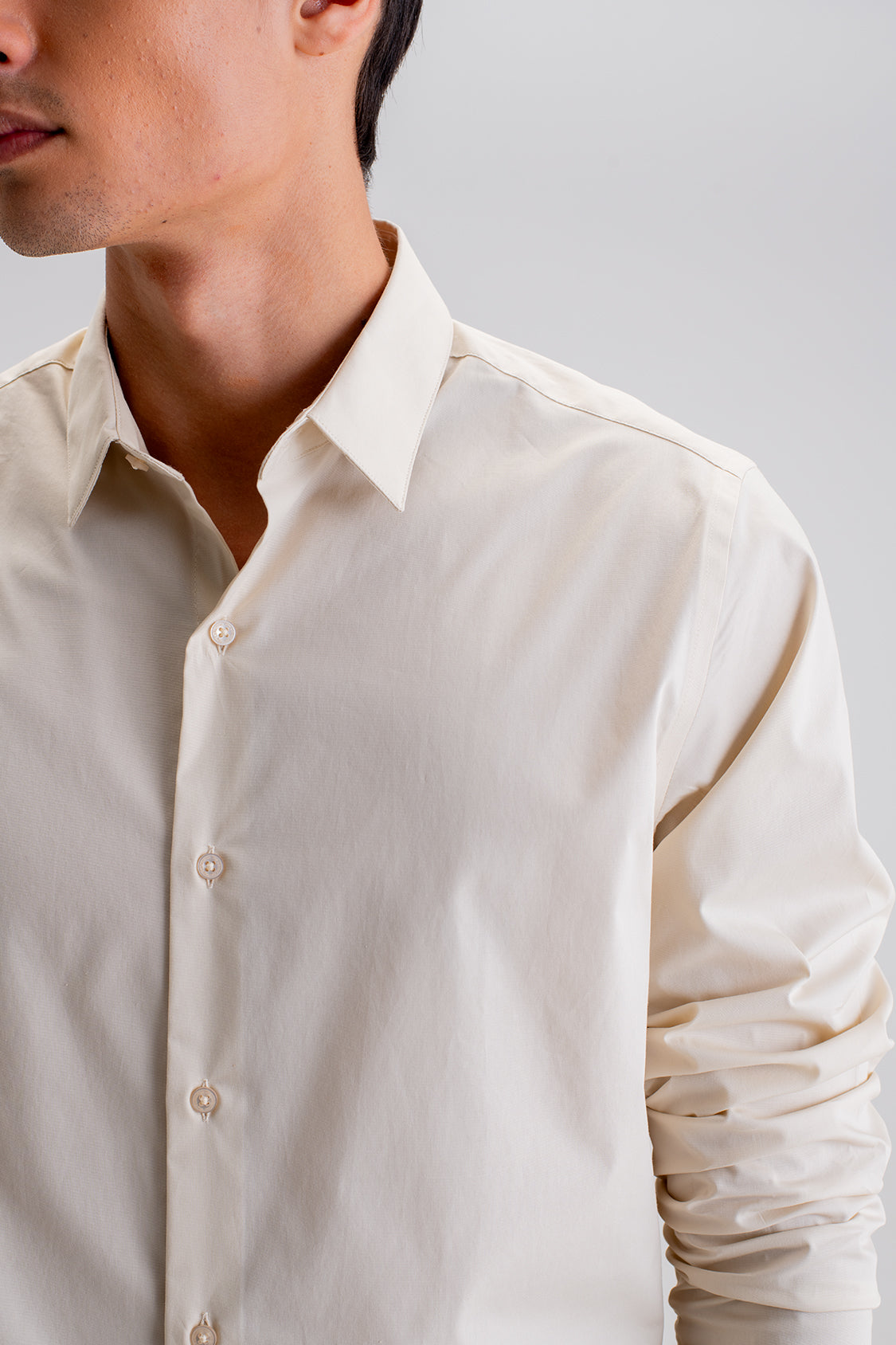 SLIM FIT CASUAL PLAIN SHIRT