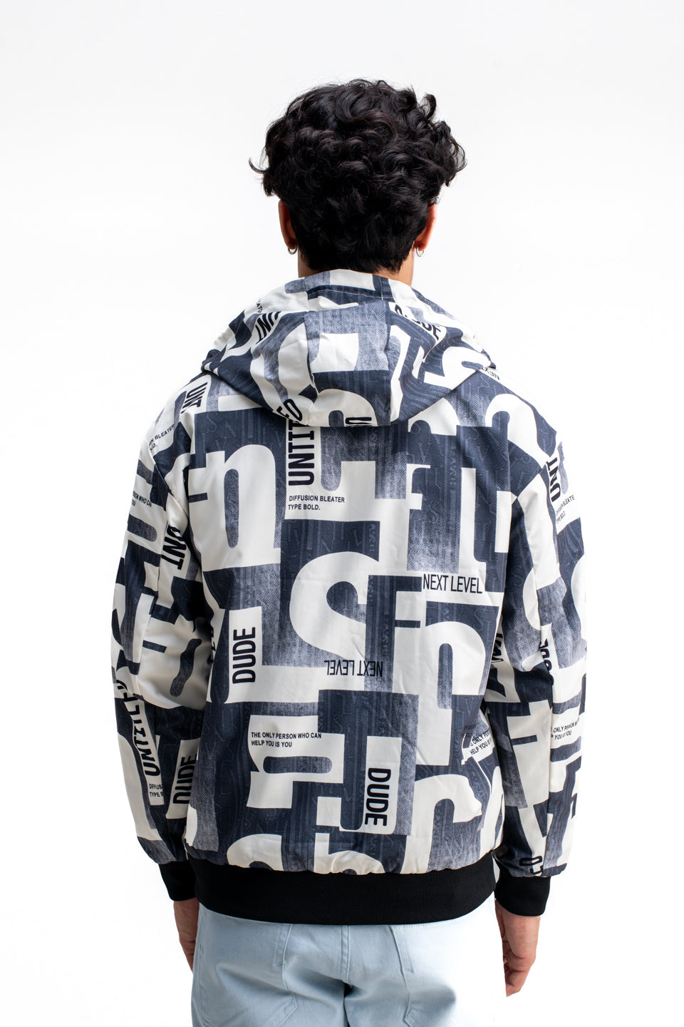 REVERSIBLE ABSTRACT PRINTED JACKET