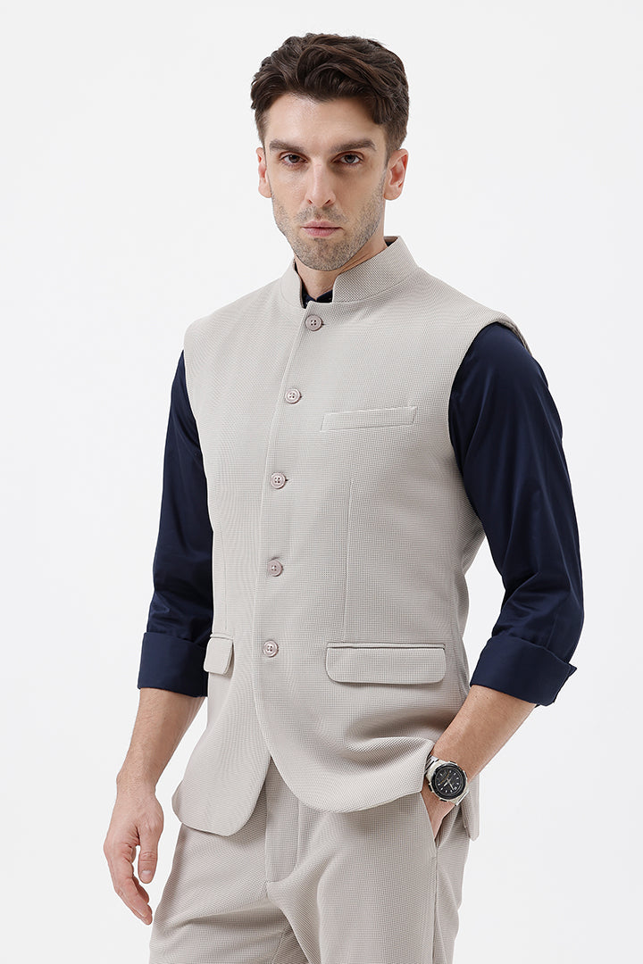 LIGHT GREY- 7 WAISTCOAT