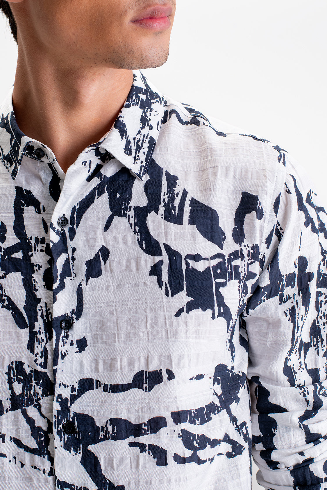 ABSTRACT PRINT FULL SLEEVES SHIRT