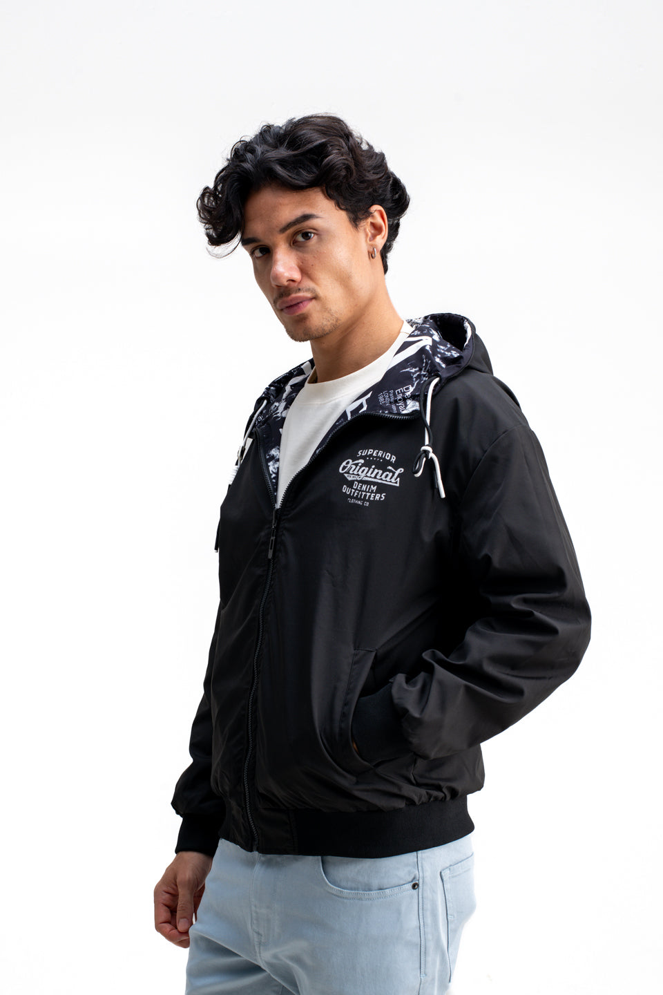 REVERSIBLE MONOGRAM PRINTED JACKET