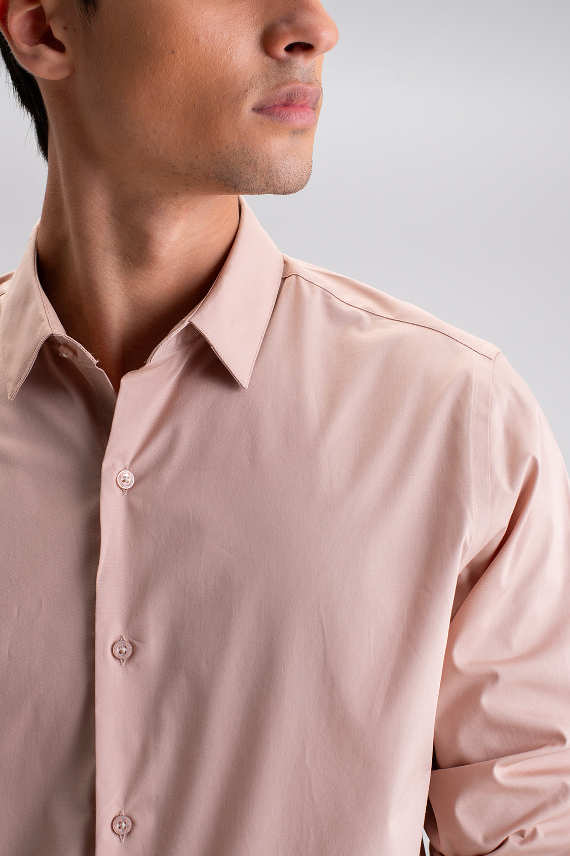 SLIM FIT CASUAL PLAIN SHIRT