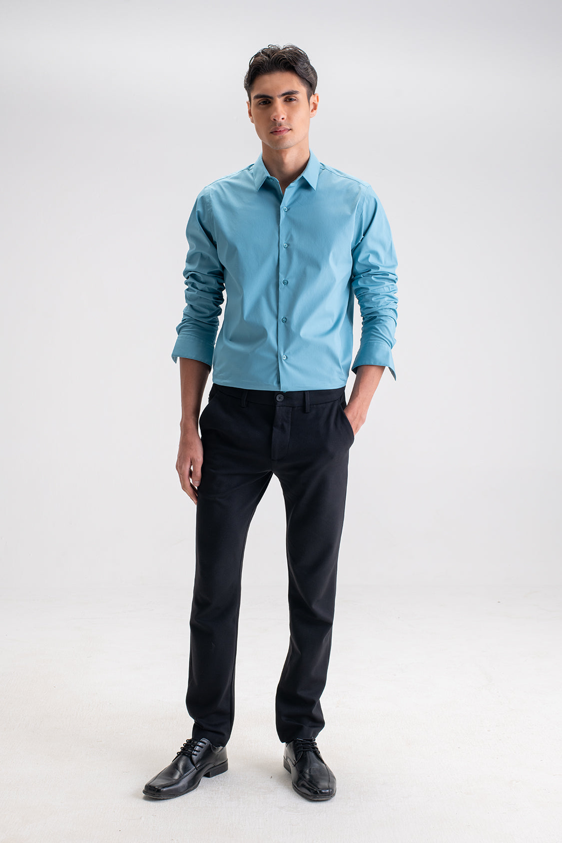 SLIM FIT CASUAL PLAIN SHIRT