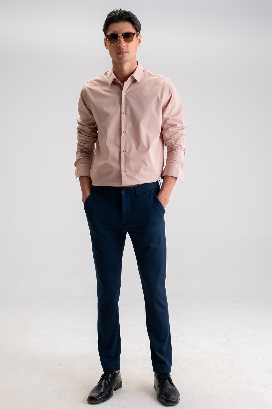 SLIM FIT CASUAL PLAIN SHIRT