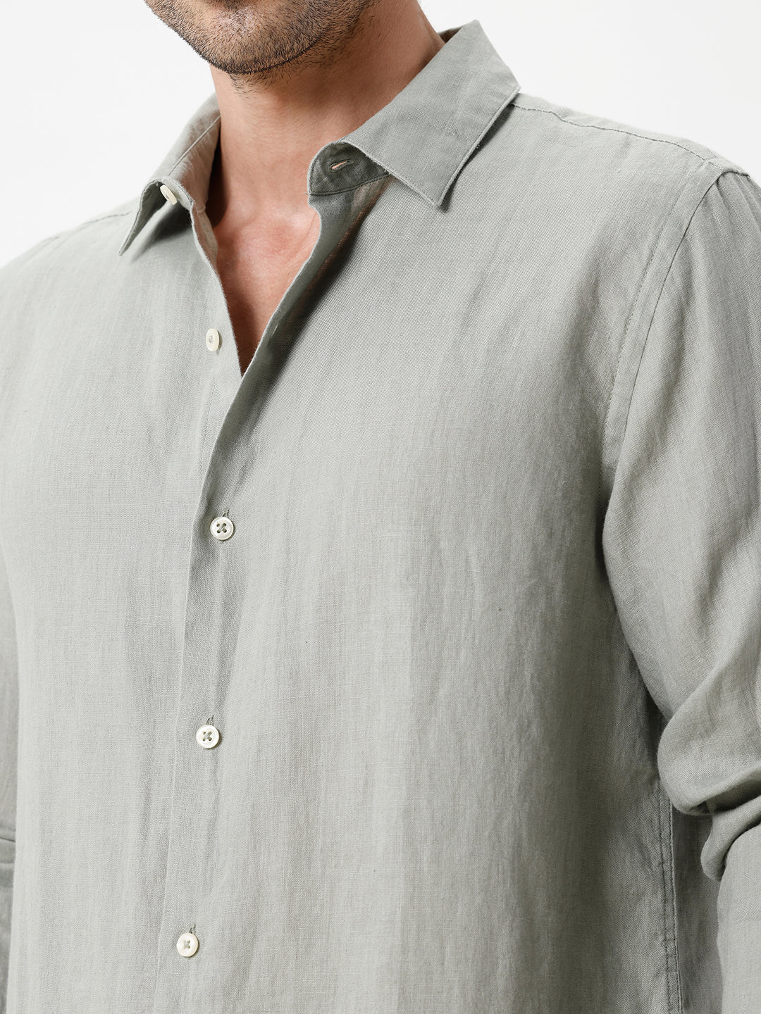 100% PURE LINEN FULL SLEEVE SHIRT
