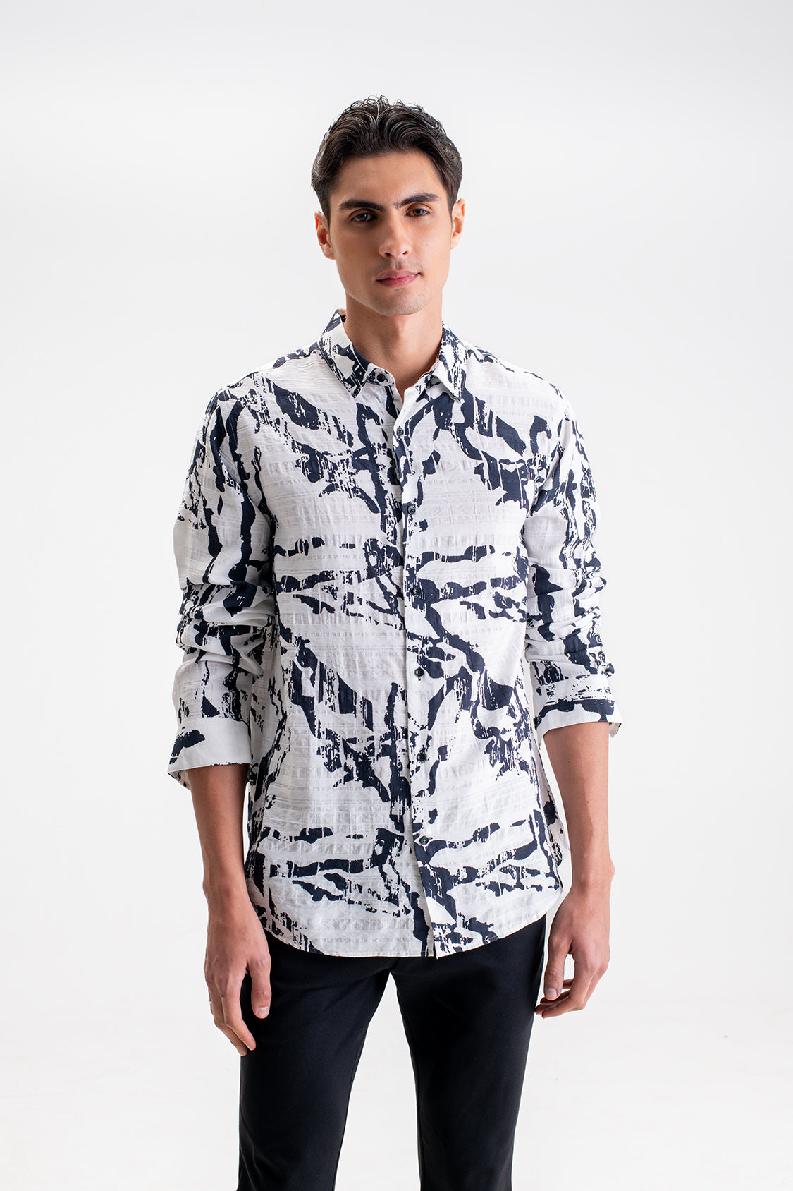 ABSTRACT PRINT FULL SLEEVES SHIRT