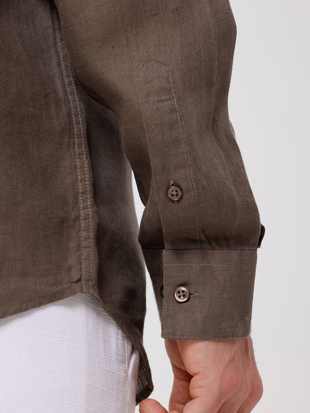 100% PURE LINEN FULL SLEEVE SHIRT