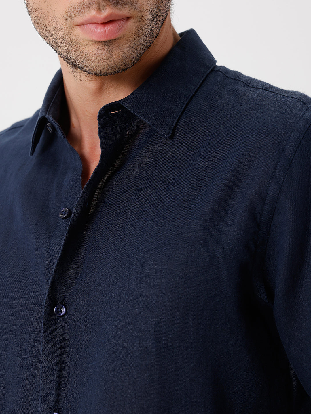 100% PURE LINEN FULL SLEEVE SHIRT