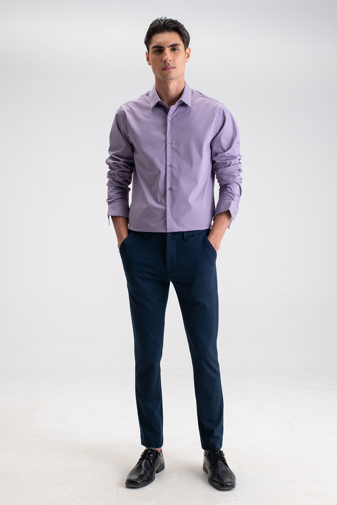 SLIM FIT CASUAL PLAIN SHIRT