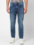 Men Slim Mid Rise Light Blue Jeans