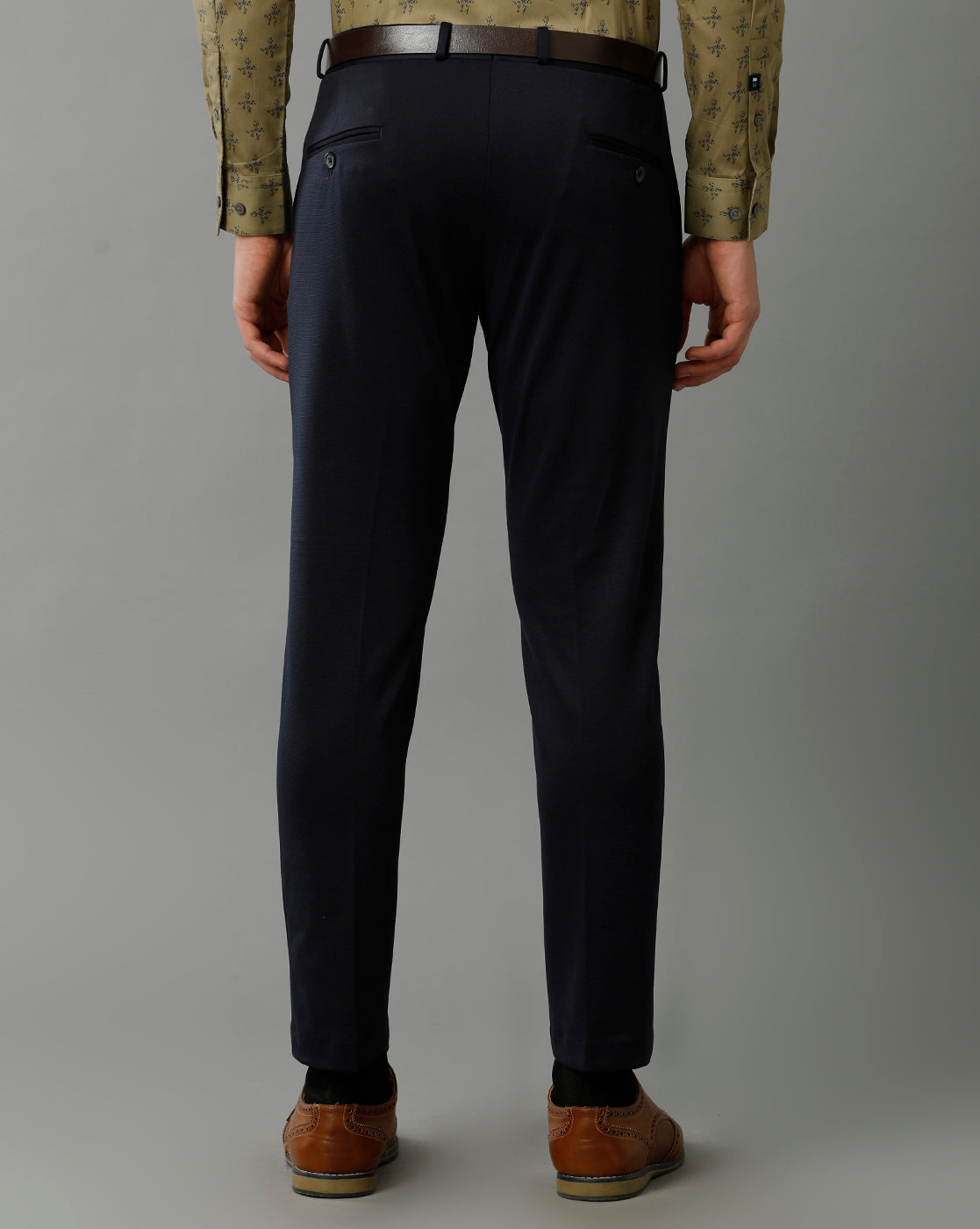 Navy Knitted Stretch Men&