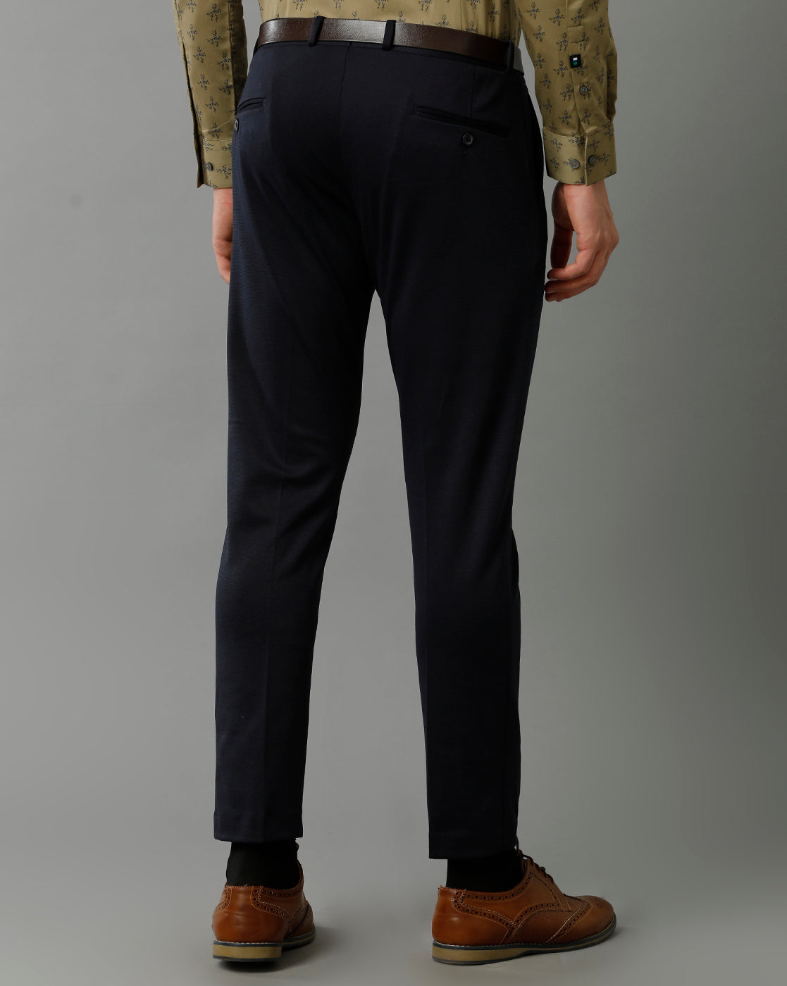 Navy Knitted Stretch Men&