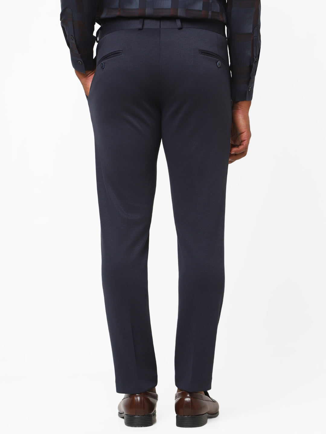 Navy Knitted Stretch Men&