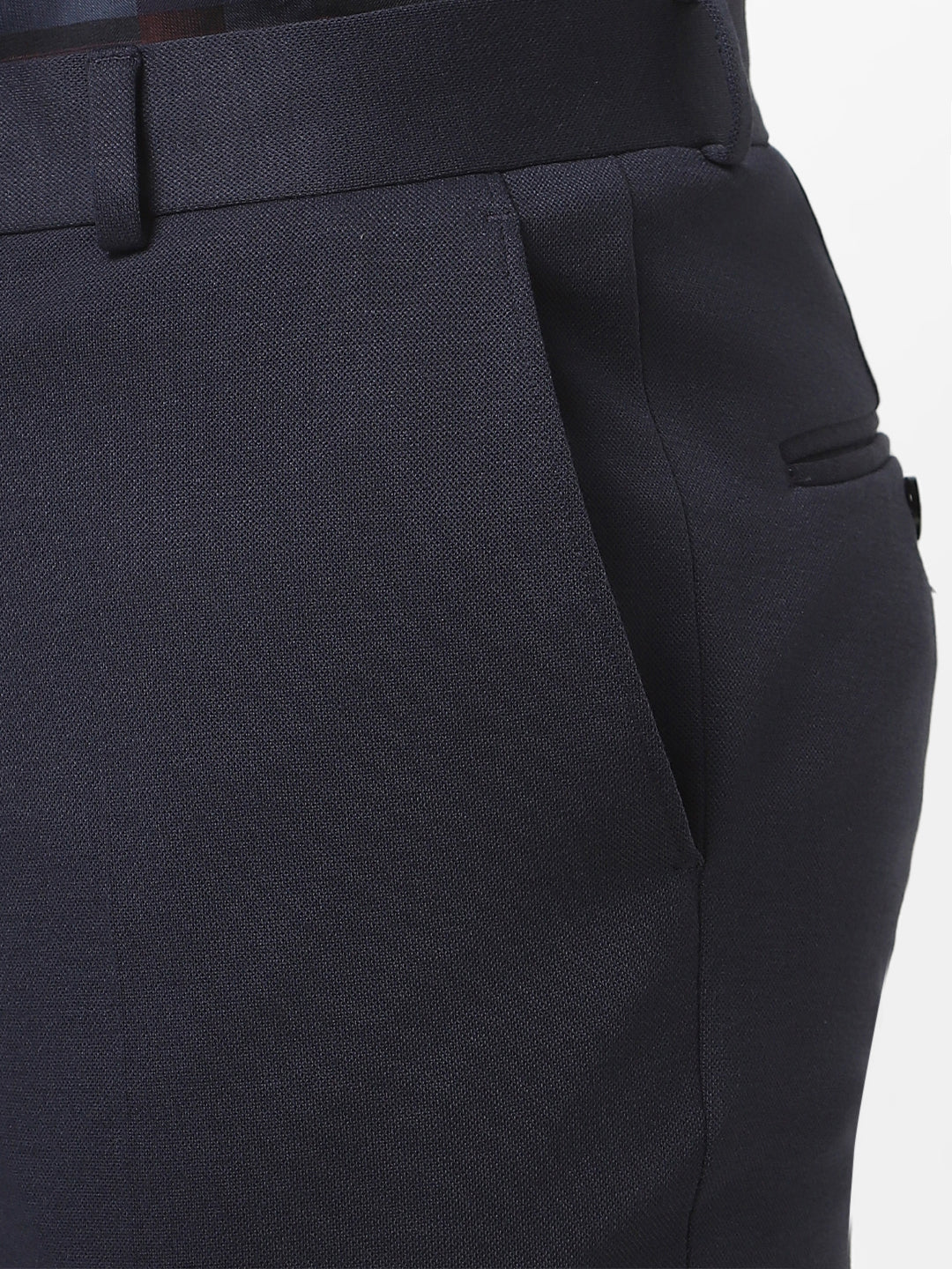 Navy Knitted Stretch Men&