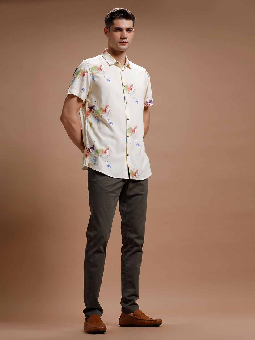 Olive Smart Casual Cotton Trouser