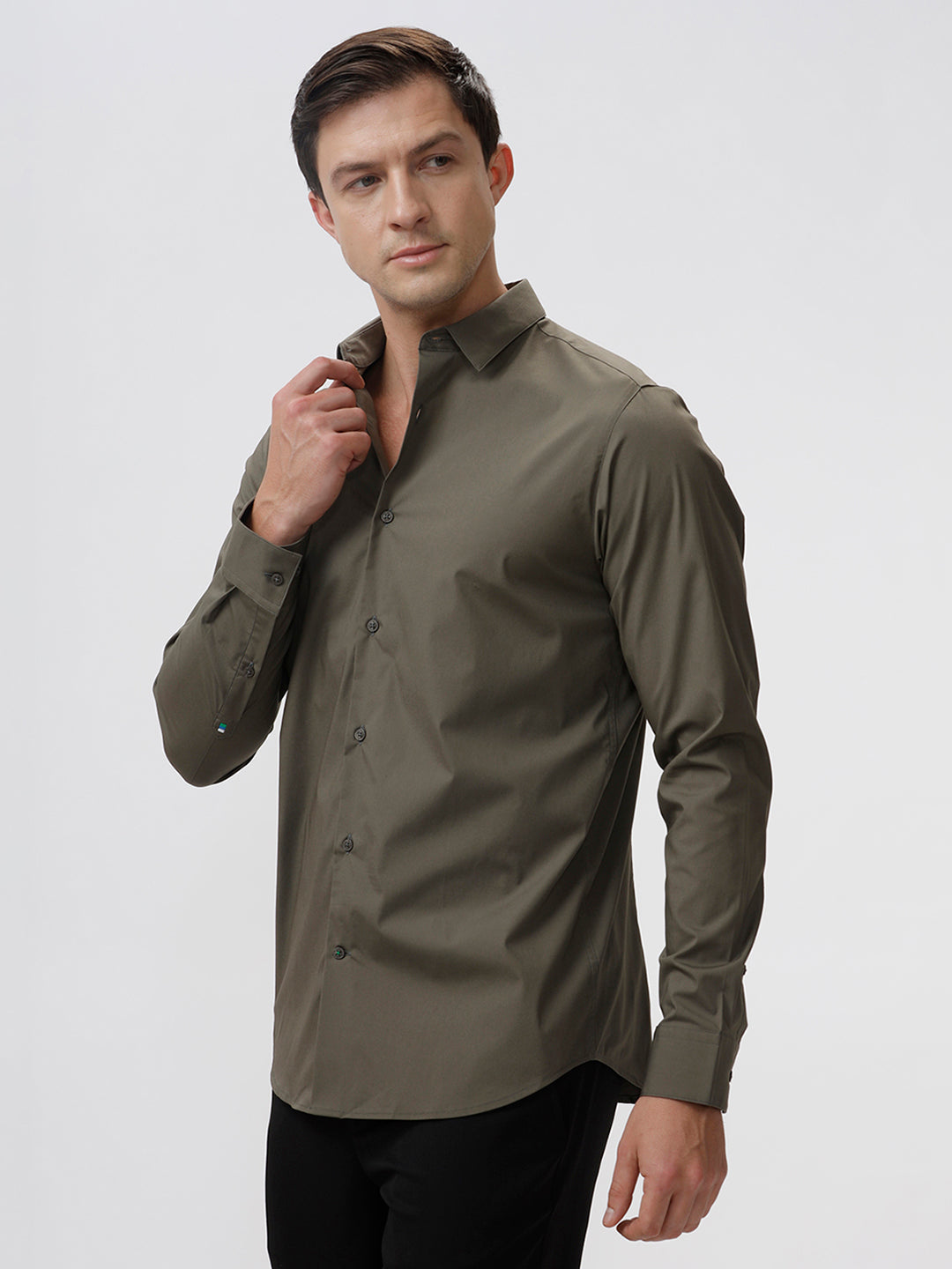 Olive Bungee Cord Shirt