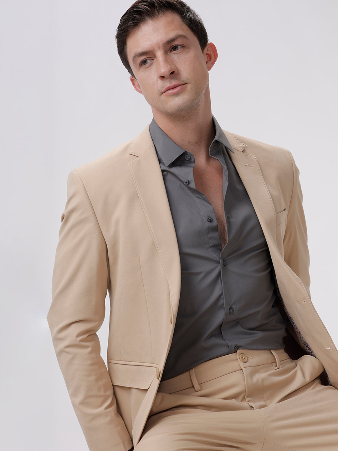 Solid Pewter Grey Shirt