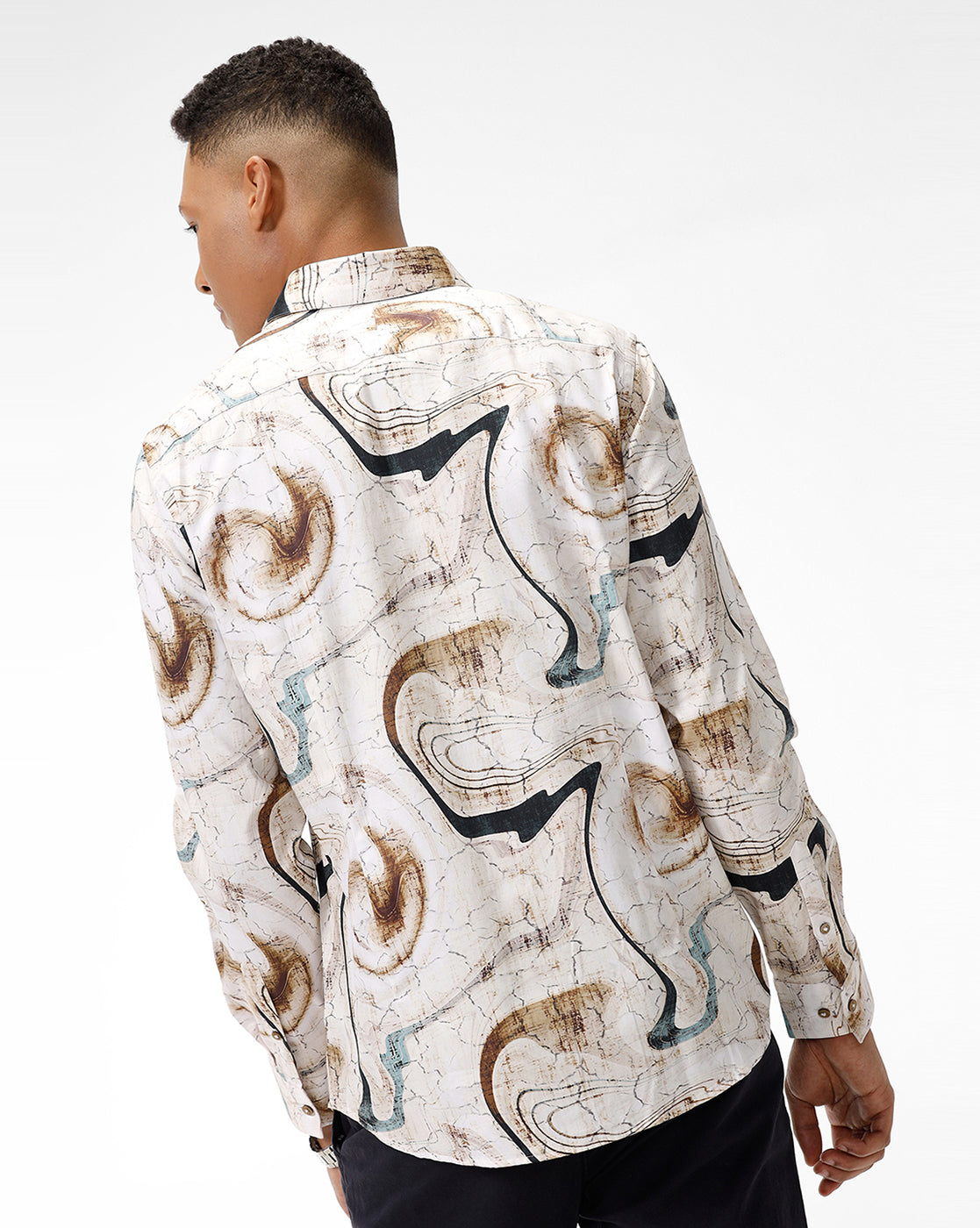 The Collection Saturn Multi-Print Casual Shirt