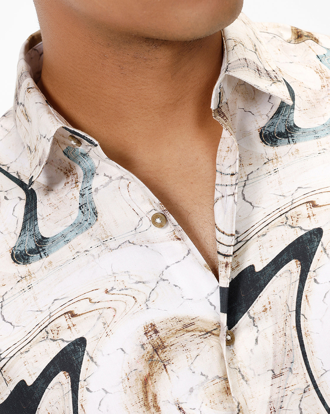 The Collection Saturn Multi-Print Casual Shirt