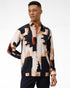 Black Cream Abstract Print Shirt – PANGOLIN