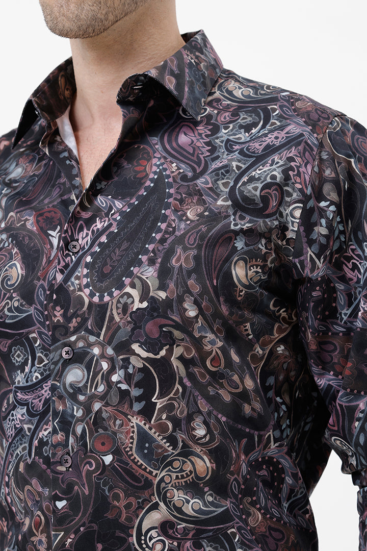 MULTI PAISLEY COTTON PRINT SHIRT