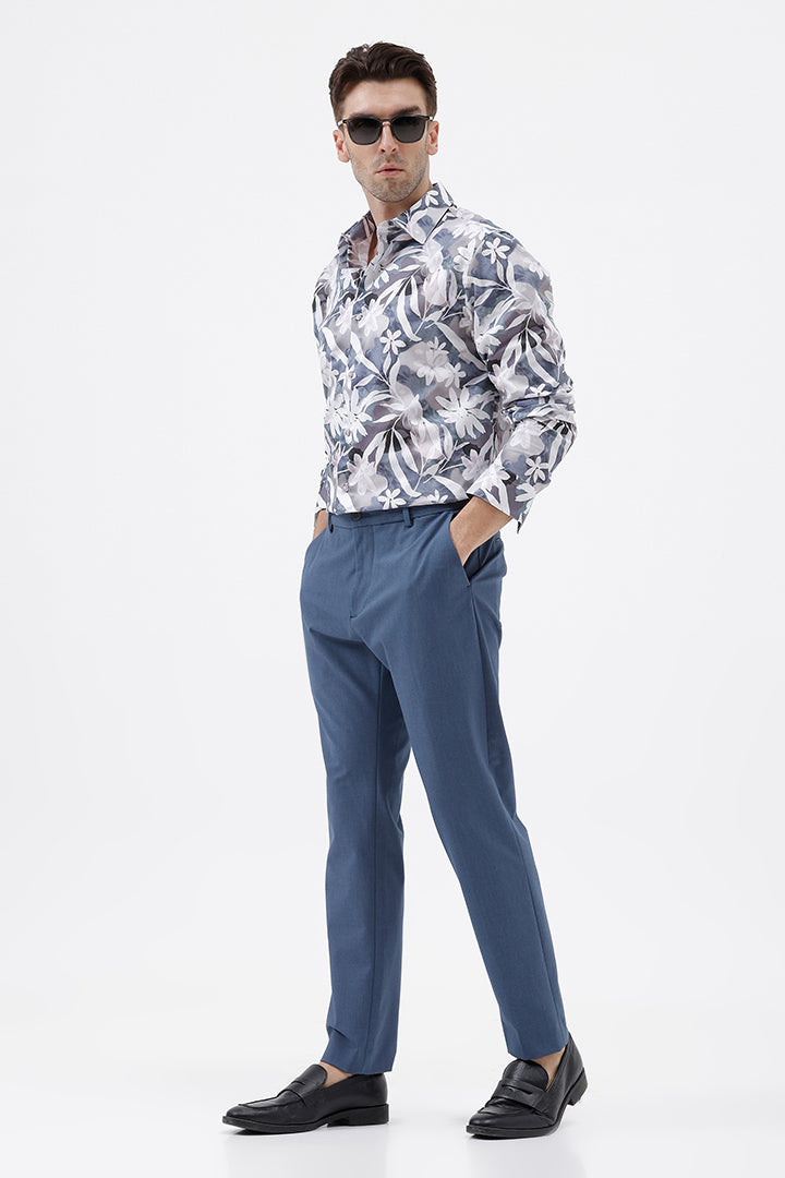 MULTI FLORAL COTTON PRINT SHIRT
