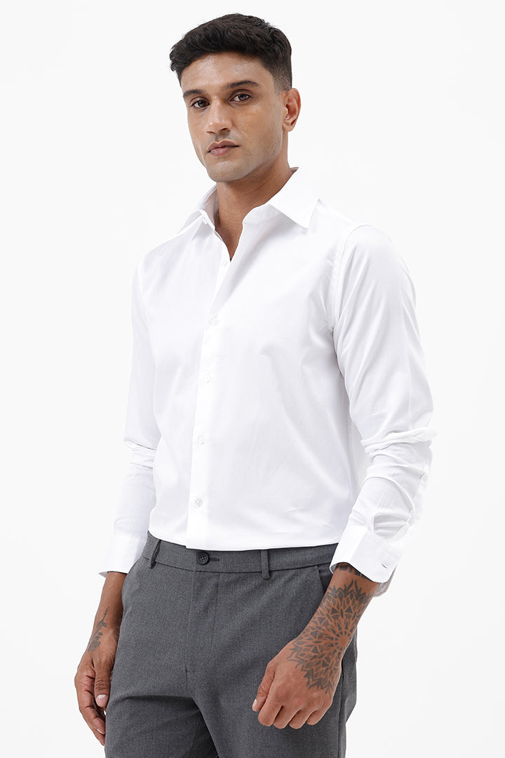 WHITE COTTON SHIRT
