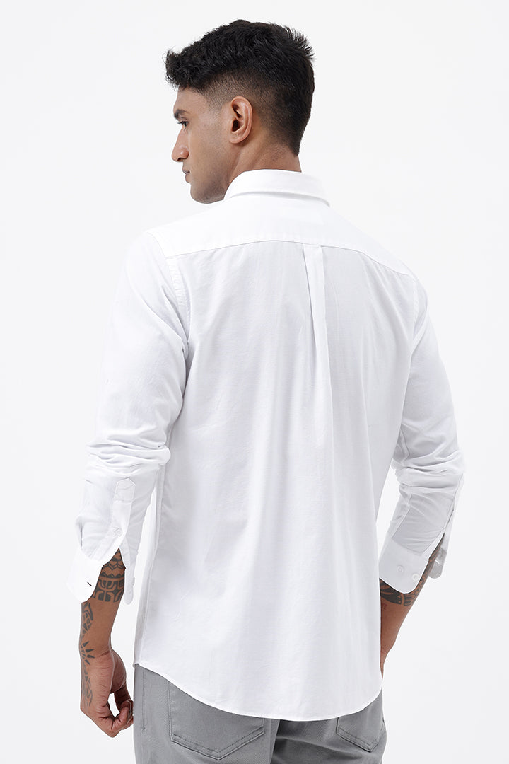 WHITE LINEN SHIRT