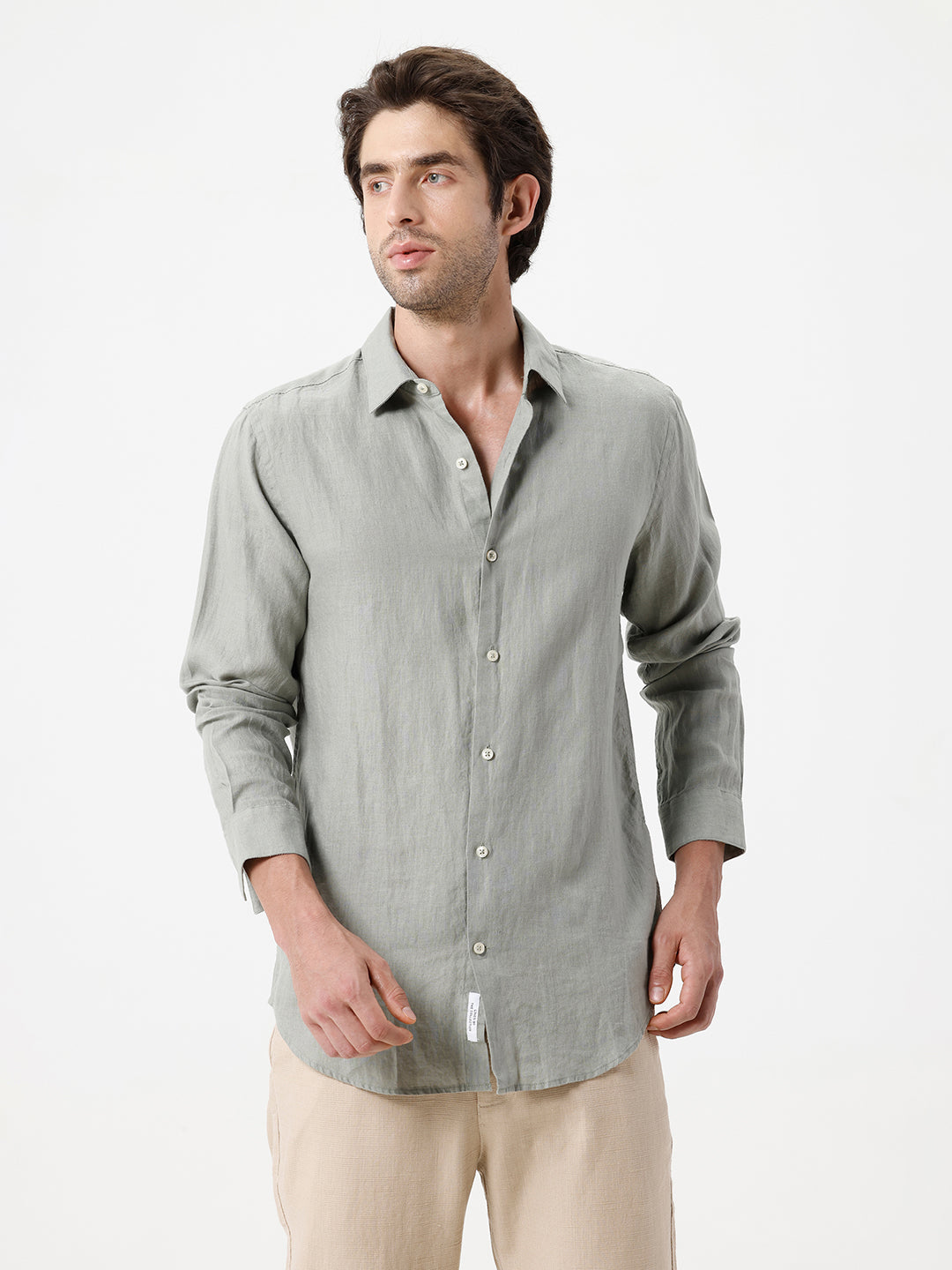 100% PURE LINEN FULL SLEEVE SHIRT