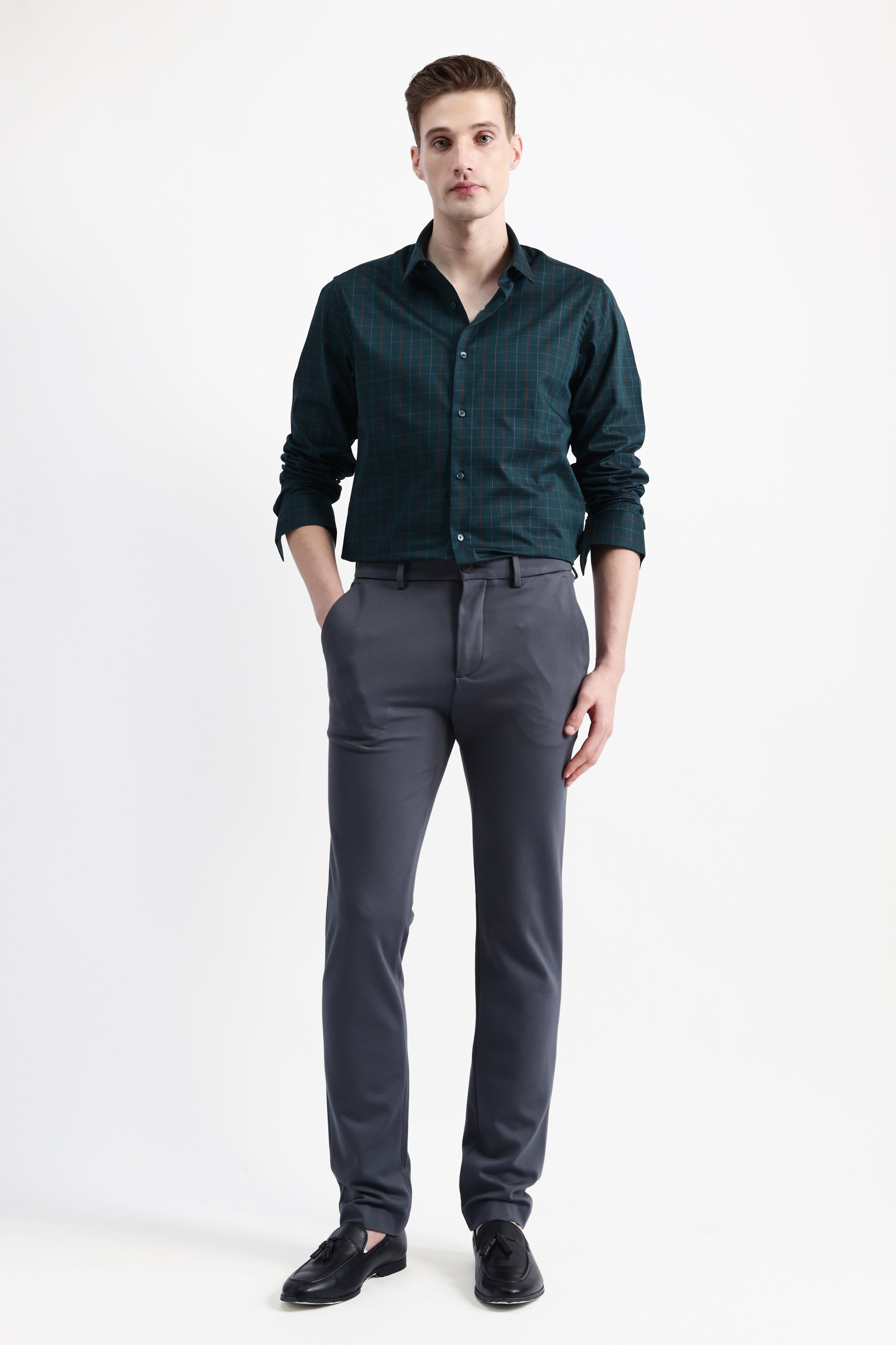 FULL SLEEVES CHECKED SHIRT