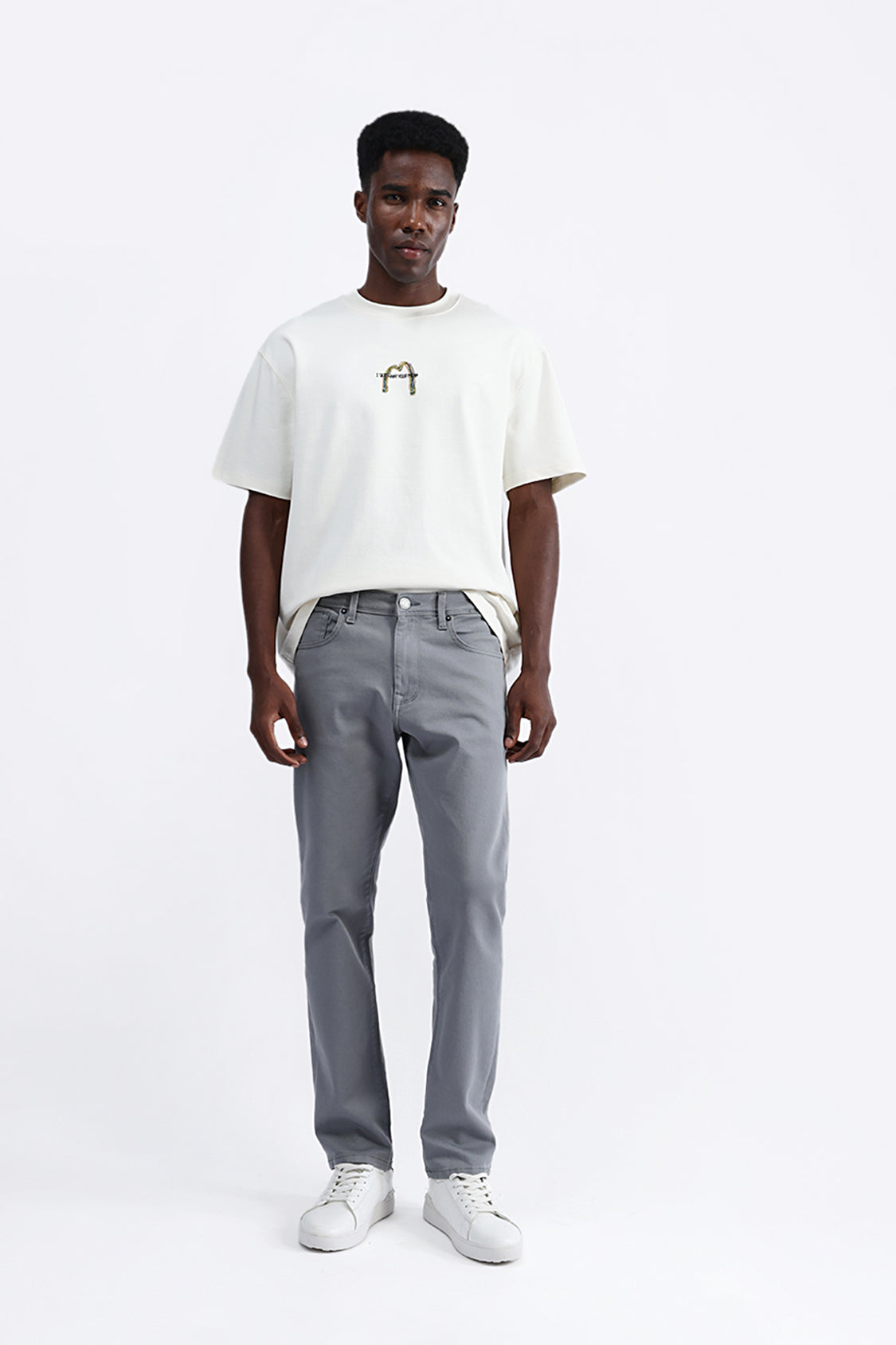 BACK EMBROIDERED OVERSIZE TEE