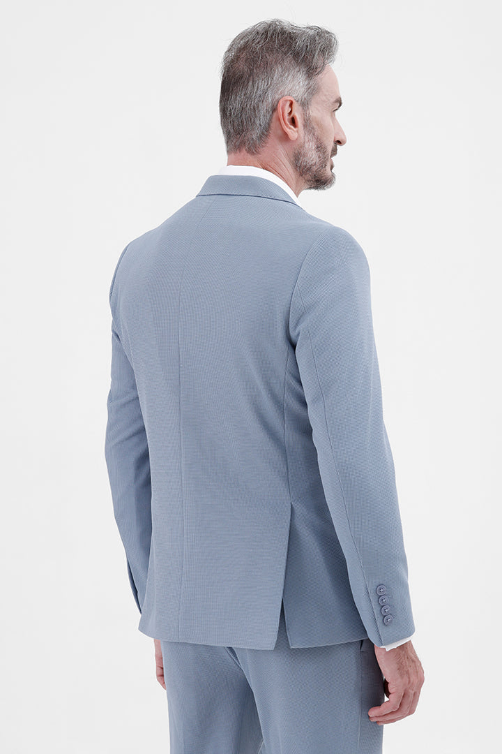 SKY BLUE STRETCH BLAZER